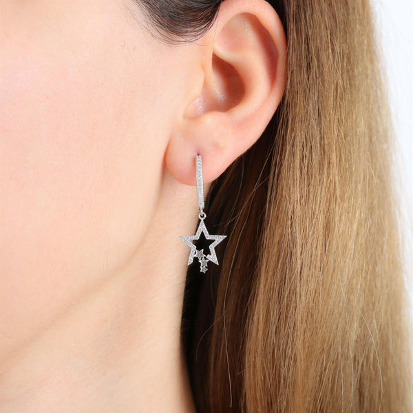 Starlight Outline Drop Earrings